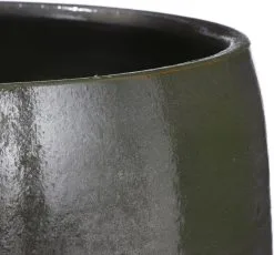 Mica Decorations Lester Bloempot - H31 X Ø33 Cm - Terracotta - Groen -Bloempotten Verkoop 1200x1117