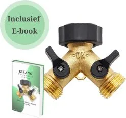 Kirano Y Stuk Kraan - Kraan Splitter - Waterverdeler - Buitenkraan - Waterverdeler 2 Weg – Messing - Afzonderlijk Af Te Sluiten -Bloempotten Verkoop 1200x1121 1