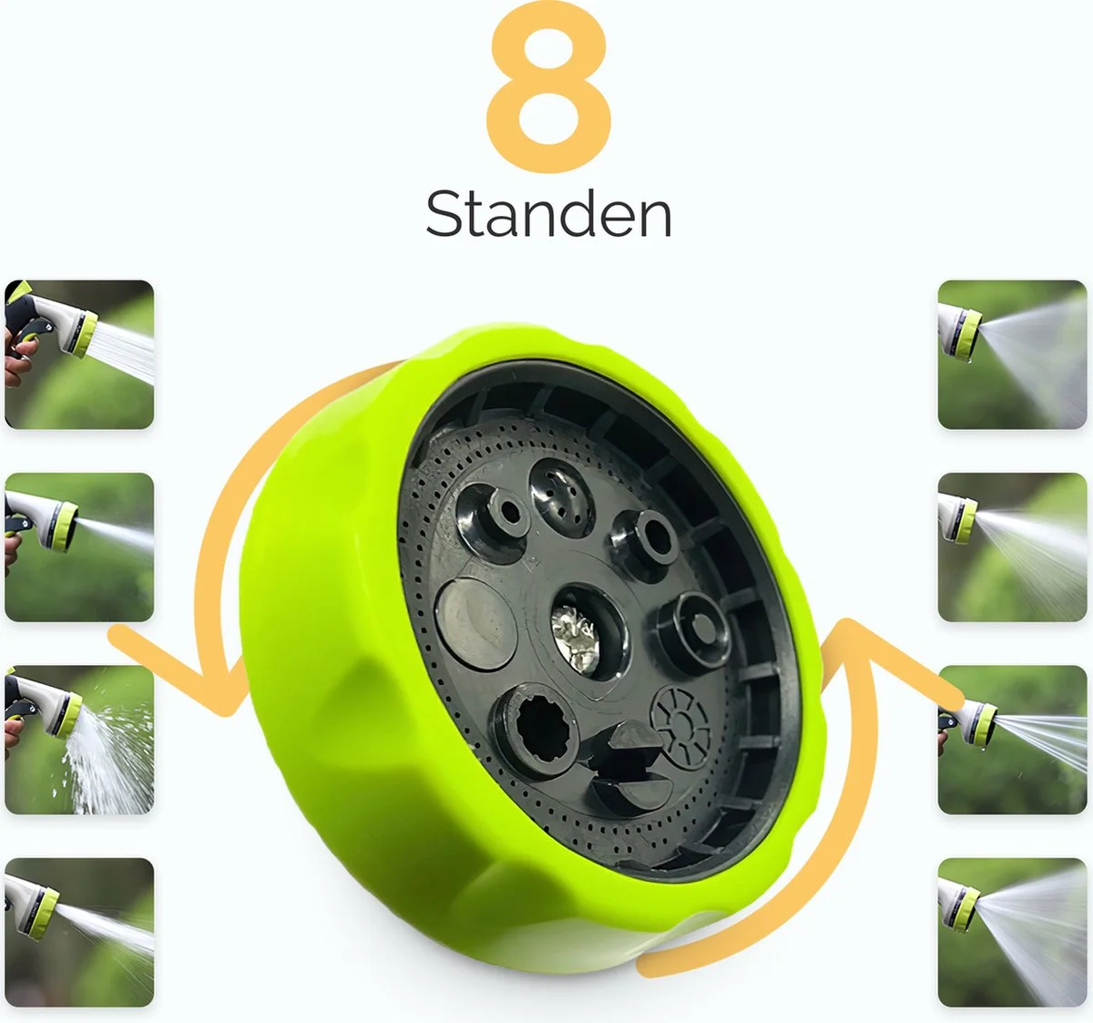 Goliving Tuinslang Flexibel - 30 Meter - Uitrekbare Tuinslang Sproeier - Tuinsproeier - Zwart - Acht Standen - Met Opbergtas 2 Goliving Tuinslang Flexibel - 30 Meter - Uitrekbare Tuinslang Sproeier - Tuinsproeier - Zwart - Acht Standen - Met Opbergtas - Afbeelding 2