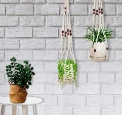 Mycramé 4 Stuks Luxe Macrame Plantenhangers - Boho Handgeweven Katoen Hangpot Voor Binnen/Buiten - Hangende Bloempot Met Kralen - Macramé Touw/Koord Hangplant Houder - Bohemian Wandhanger Decoratie - Plant Hanger - Verticale Tuin Bloempothouder Planthanger 14 Mycramé 4 Stuks Luxe Macrame Plantenhangers - Boho Handgeweven Katoen Hangpot Voor Binnen/Buiten - Hangende Bloempot Met Kralen - Macramé Touw/Koord Hangplant Houder - Bohemian Wandhanger Decoratie - Plant Hanger - Verticale Tuin Bloempothouder Planthanger -Bloempotten Verkoop 1200x1125 1