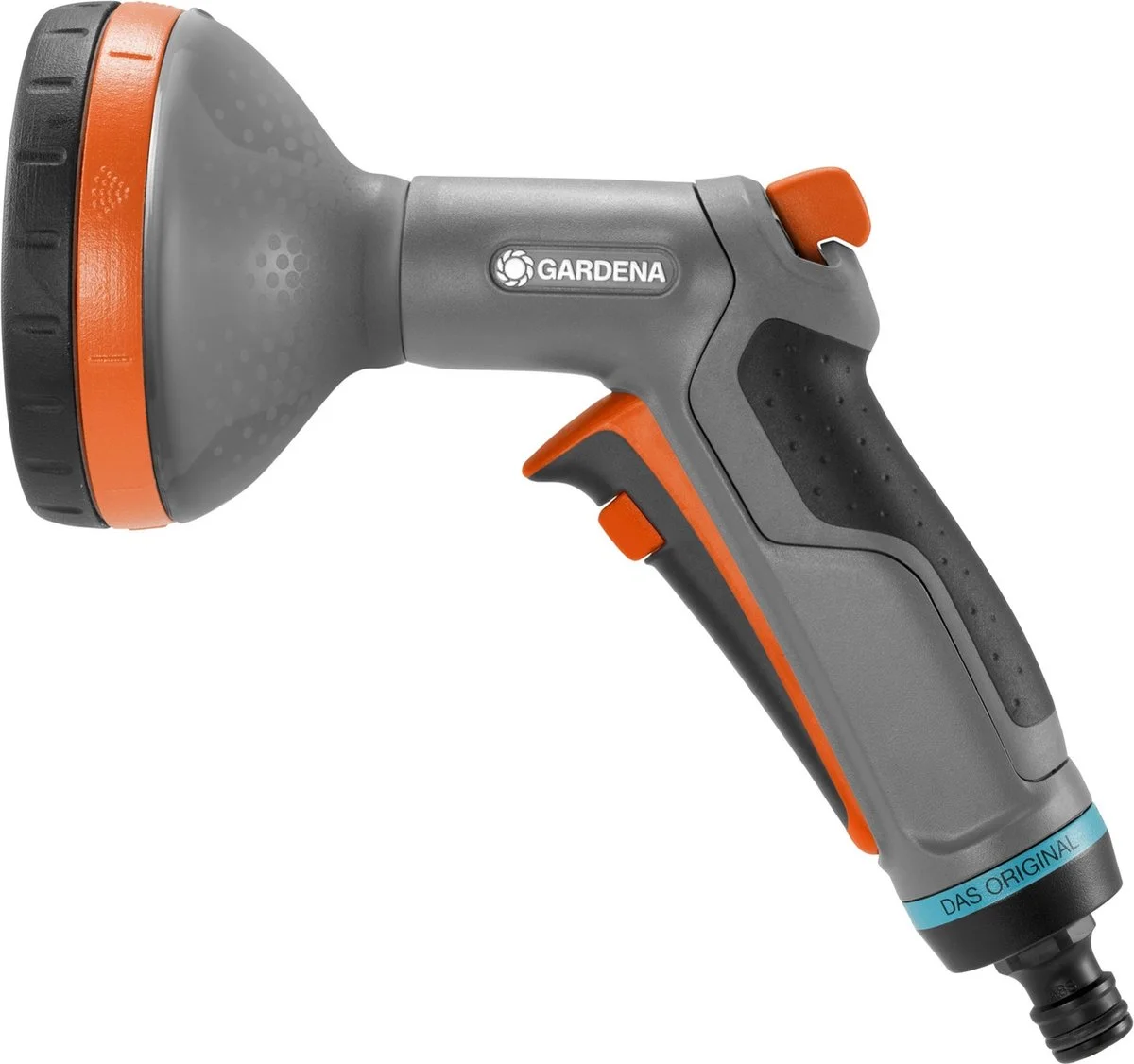 GARDENA - Comfort Broeskop - 5 Straalsoorten - Grijs 1 GARDENA - Comfort Broeskop - 5 Straalsoorten - Grijs