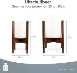LifeGoods Planten Standaard - Uitschuifbare Bloempothouder - 20 Tot 30 Cm - Donker Bamboe 15 LifeGoods Planten Standaard - Uitschuifbare Bloempothouder - 20 Tot 30 Cm - Donker Bamboe -Bloempotten Verkoop 1200x1130 1