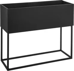 Atmosphera Staande Plantenbak Metaal Zwart 2-delig -Bloempotten Verkoop 1200x1140 1