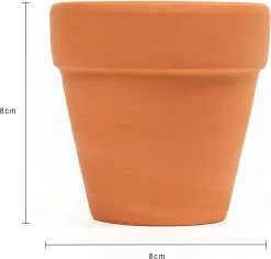 Garden Mania - 12 Mini Terracotta Keramische Klei Bloempotten Met Afvoergat, 8cm 11 Garden Mania - 12 Mini Terracotta Keramische Klei Bloempotten Met Afvoergat, 8cm -Bloempotten Verkoop 1200x1146 1