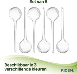 Ridem Waterdruppelaar Voor Planten - Irrigatiesysteem- Waterbol - Druppelsysteem - Watergeefsysteem Voor Kamerplanten - Plantenwatergever -6 Stuks - Transparant -Bloempotten Verkoop 1200x1146 7
