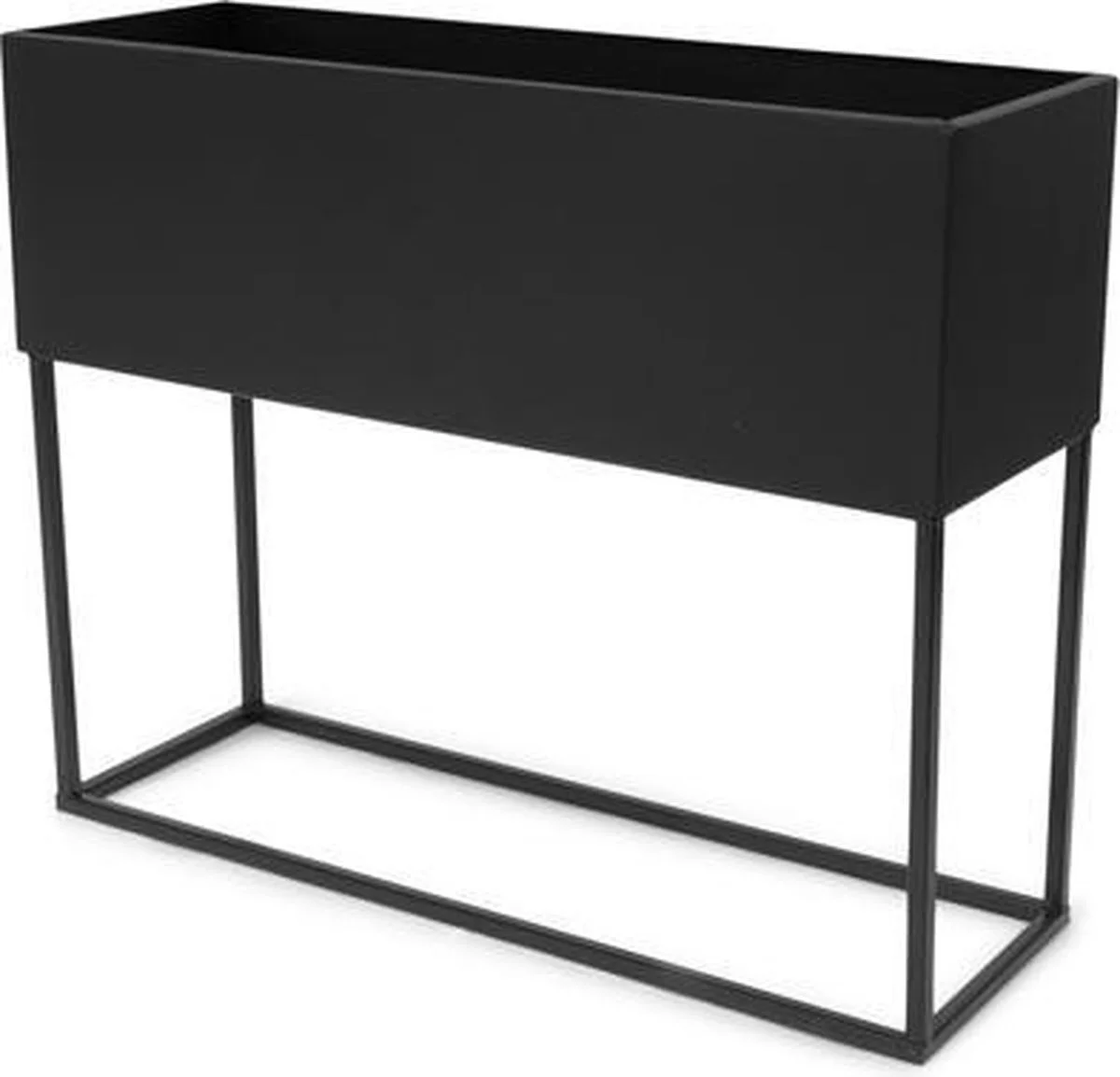 SENZA Rechthoekige Plantenbak - Bloemenbak Ijzer - 42.5 X 34cm - Zwart 1 SENZA Rechthoekige Plantenbak - Bloemenbak Ijzer - 42.5 X 34cm - Zwart