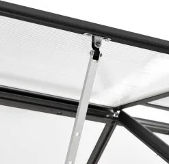 VidaXL Broeikas 3,61 M² Aluminium Antraciet -Bloempotten Verkoop 1200x1164