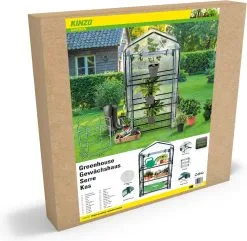 Kinzo Garden - Plastic Broeikas - 3 Verdiepingen - 69 X 49 X 125cm - Groen -Bloempotten Verkoop 1200x1169