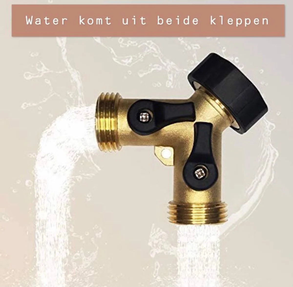 Libara Y Stuk Kraan Splitter – Aanvoer Y Stuk Voor Wasmachine - Waterverdeler - Buitenkraan - Waterverdeler 2 Weg – Messing - 2 Libara Y Stuk Kraan Splitter – Aanvoer Y Stuk Voor Wasmachine - Waterverdeler - Buitenkraan - Waterverdeler 2 Weg – Messing - - Afbeelding 2