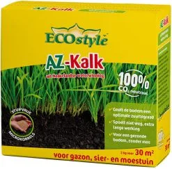 ECOstyle AZ Kalk Micro Korrel – Voor Gazon, Sier- En Moestuin - Corrigeert Zuurgraad Direct En Langdurig - Werkt Tegen Mos - CO2-Neutraal – 70 M² - 5 KG -Bloempotten Verkoop 1200x1181 5