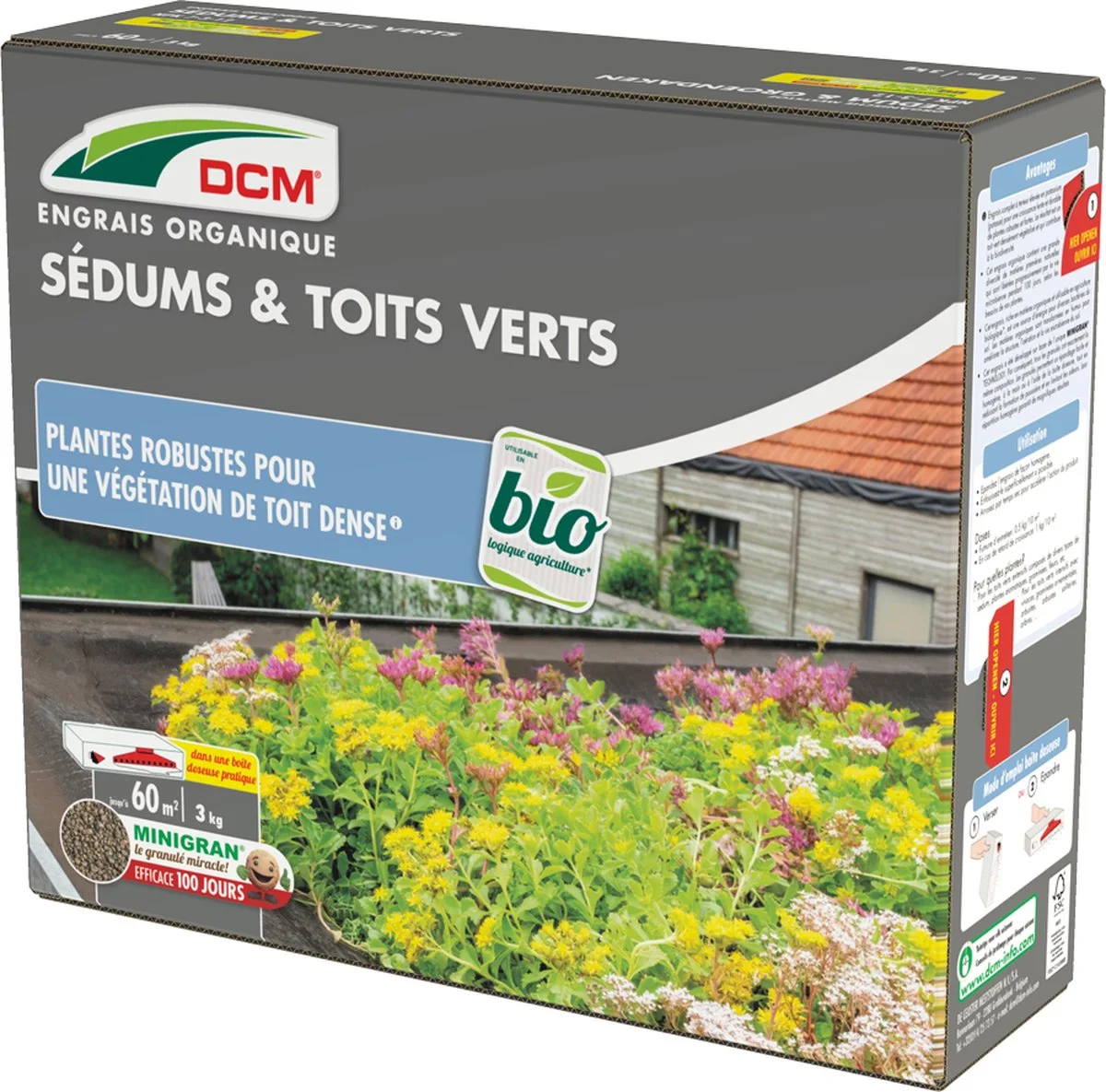 DCM Meststof Sedum & Groendaken - 3kg - Tuinplanten Voeding 2 DCM Meststof Sedum & Groendaken - 3kg - Tuinplanten Voeding - Afbeelding 2