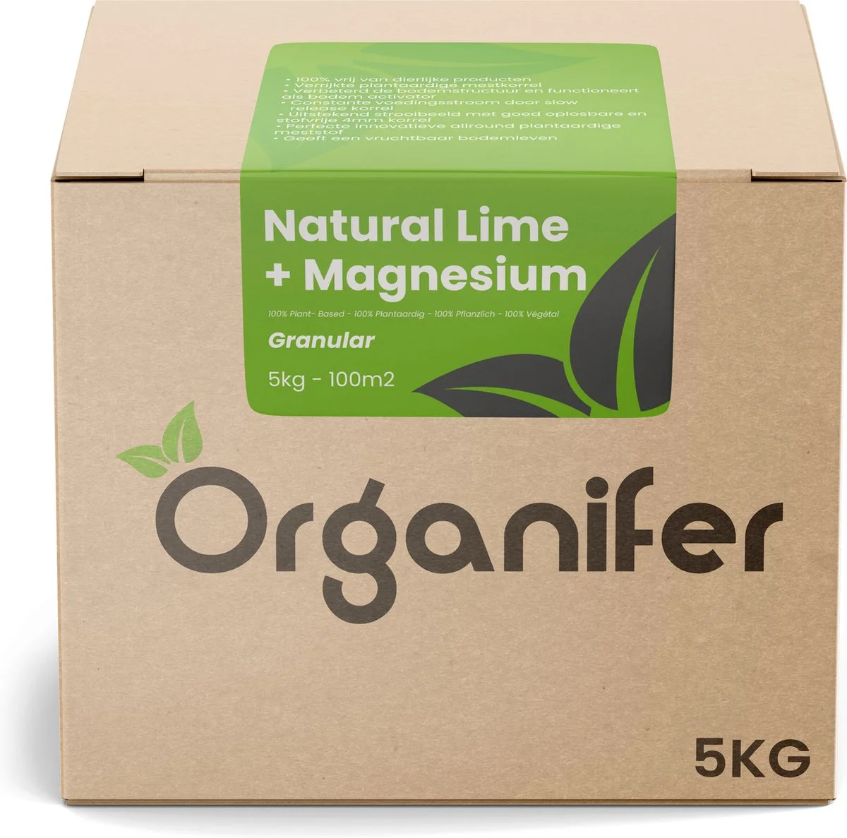 Kalk Korrel Meststof Verrijkt Met Magnesium (5Kg - Voor 100m2) Voor Dieper Bladgroen (+PH) Speciaal Voor Gazon, Perken, Moestuin En Openbaar Groen - Organifer 1 Kalk Korrel Meststof Verrijkt Met Magnesium (5Kg - Voor 100m2) Voor Dieper Bladgroen (+PH) Speciaal Voor Gazon, Perken, Moestuin En Openbaar Groen - Organifer
