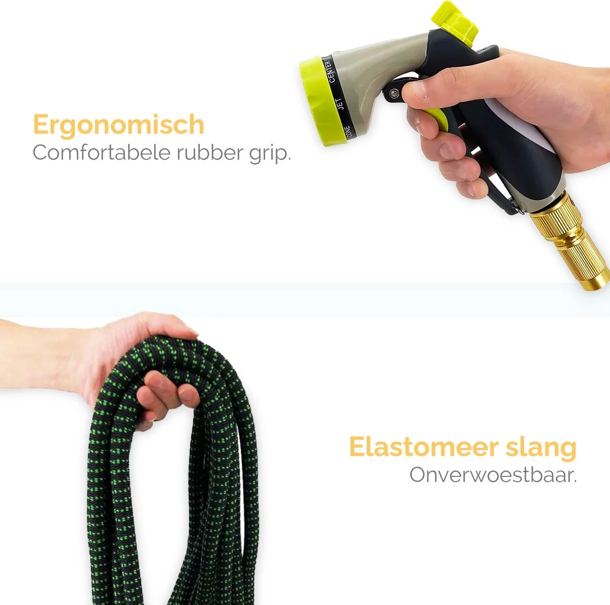 Goliving Tuinslang Flexibel - 30 Meter - Uitrekbare Tuinslang Sproeier - Tuinsproeier - Zwart - Acht Standen - Met Opbergtas 8 Goliving Tuinslang Flexibel - 30 Meter - Uitrekbare Tuinslang Sproeier - Tuinsproeier - Zwart - Acht Standen - Met Opbergtas - Afbeelding 8