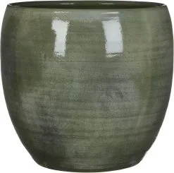 Mica Decorations Lester Bloempot - H31 X Ø33 Cm - Terracotta - Groen -Bloempotten Verkoop 1200x1192
