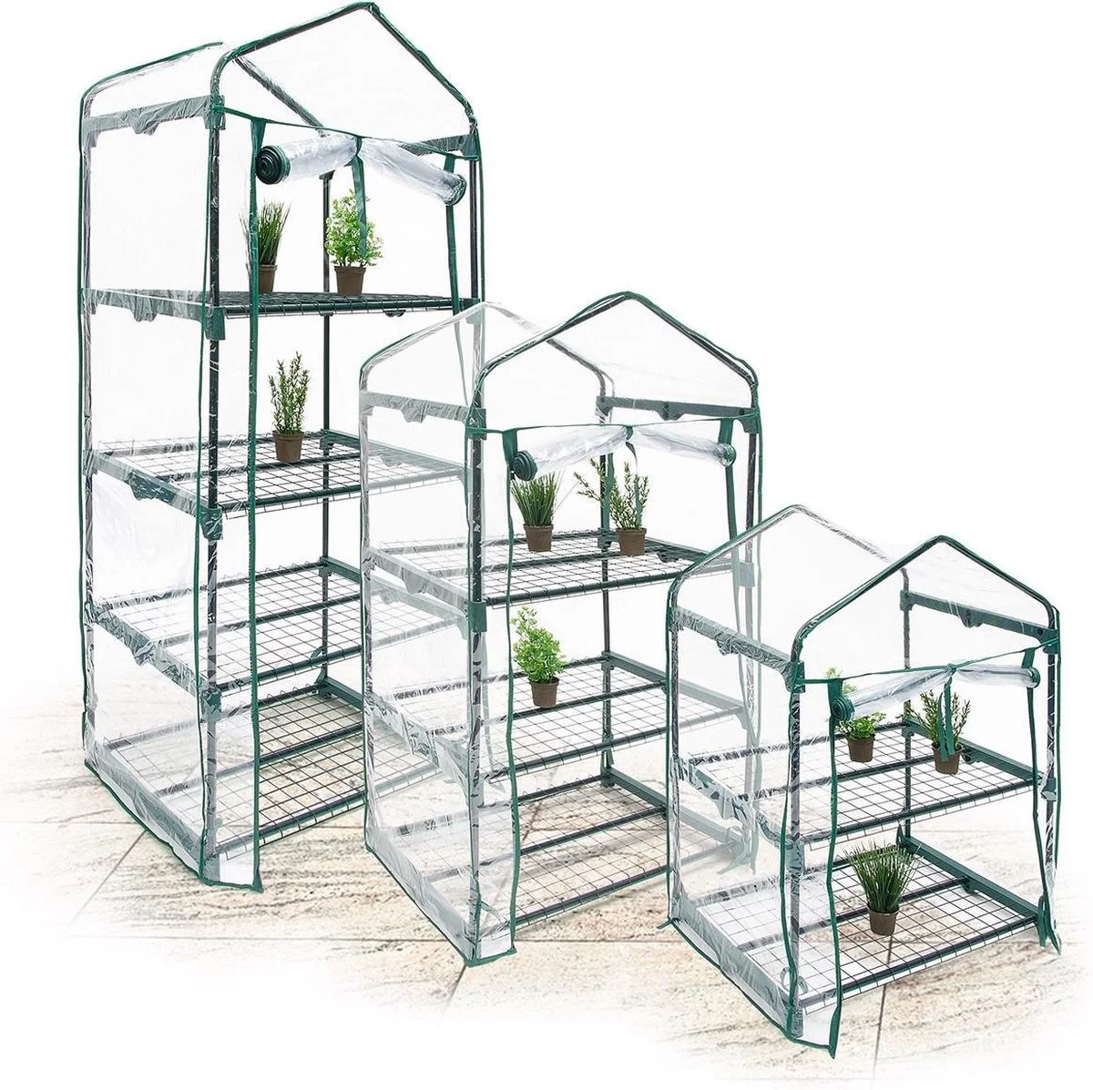 Relaxdays Tuinkas - Foliekas Balkon - Broeikas - Kweekkas - Verkrijgbaar In 3 Afmetingen - 4 7 Relaxdays Tuinkas - Foliekas Balkon - Broeikas - Kweekkas - Verkrijgbaar In 3 Afmetingen - 4 - Afbeelding 7