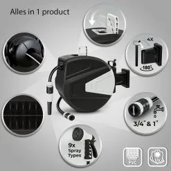 Sens Design Slanghaspel - Tuinslang Haspel - Automatisch - Zwart - 30m 13 Sens Design Slanghaspel - Tuinslang Haspel - Automatisch - Zwart - 30m -Bloempotten Verkoop 1200x1200 1005