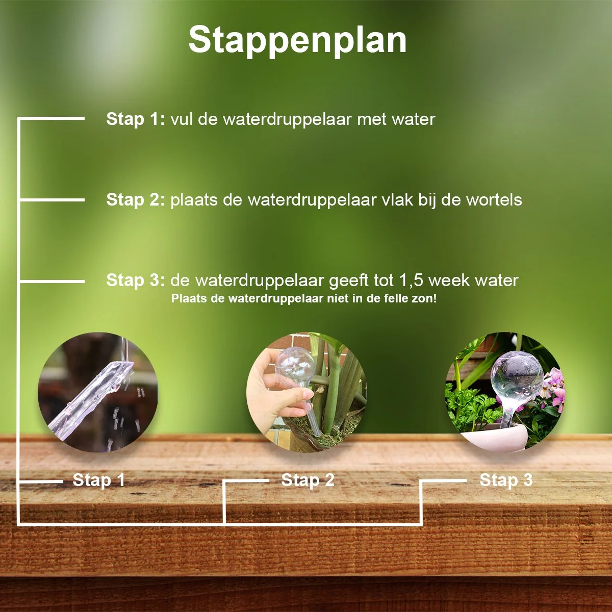 Stan Online Products Waterdruppelaar Set Van 6 Stuks - Waterdruppelaar Voor Planten - Watergeefsysteem - Waterbol Irrigatiesysteem - Automatisch Druppelsysteem Voor Kamerplanten & Tuin - Watergever - Doorzichtig - 15cm 7 Stan Online Products Waterdruppelaar Set Van 6 Stuks - Waterdruppelaar Voor Planten - Watergeefsysteem - Waterbol Irrigatiesysteem - Automatisch Druppelsysteem Voor Kamerplanten & Tuin - Watergever - Doorzichtig - 15cm - Afbeelding 7