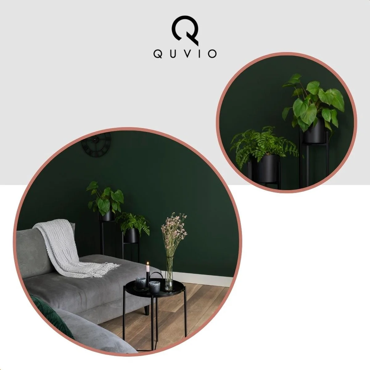 QUVIO Plantenstandaard Binnen - Inclusief Pot - Staande Plantenbak - Metaal - Bloempot - 22 X 22 X 60 Cm - Zwart 6 QUVIO Plantenstandaard Binnen - Inclusief Pot - Staande Plantenbak - Metaal - Bloempot - 22 X 22 X 60 Cm - Zwart - Afbeelding 6