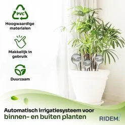 Ridem Waterdruppelaar Voor Planten - Irrigatiesysteem- Waterbol - Druppelsysteem - Watergeefsysteem Voor Kamerplanten - Plantenwatergever -6 Stuks - Transparant -Bloempotten Verkoop 1200x1200 1121