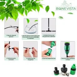 Bone Vista® 155 Stuks Water Druppelslang Irrigatiesysteem Tuin – Bewateringssysteem & Druppelsysteem -Bloempotten Verkoop 1200x1200 1130