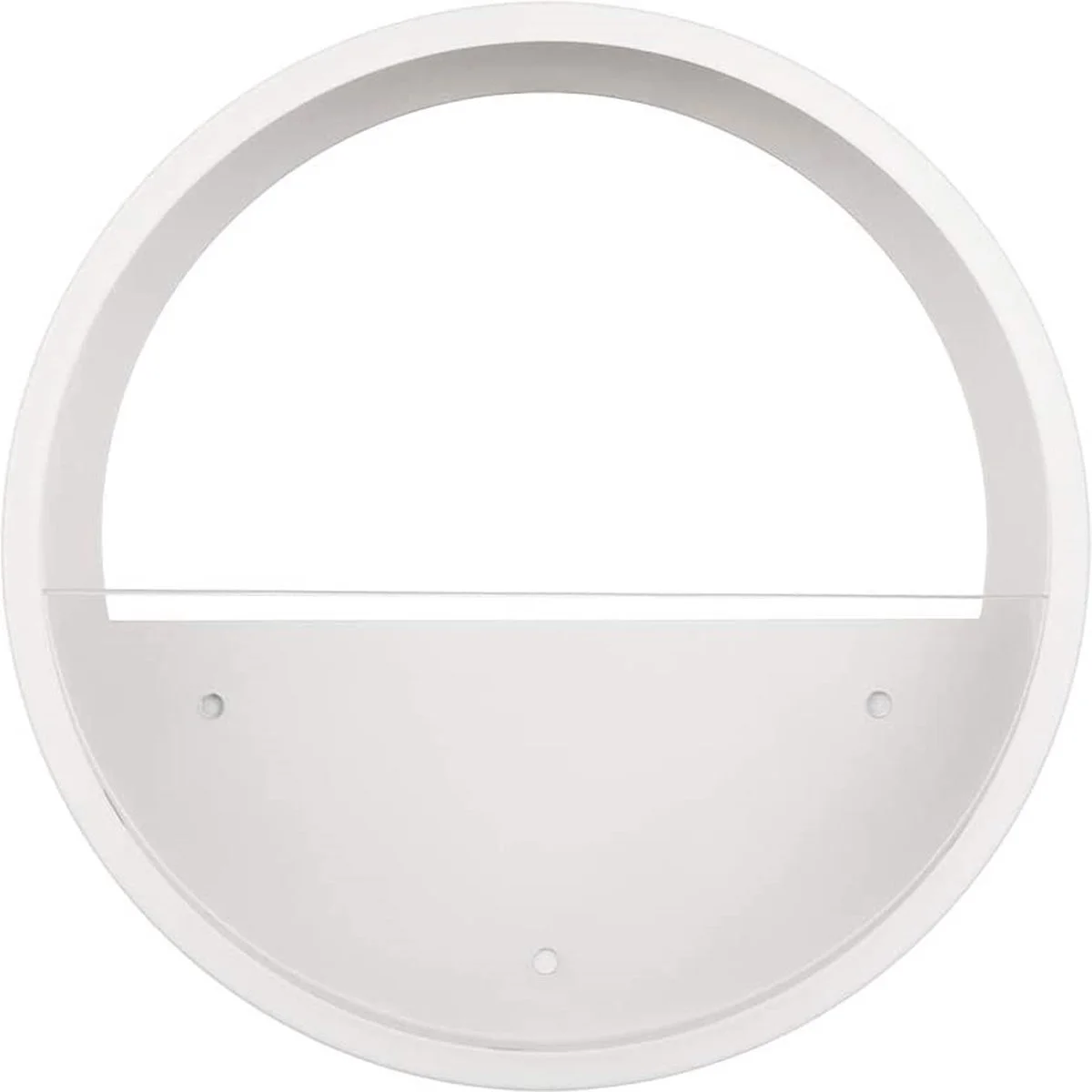 Loodi - Wand Decoratie - Ronde Stijlvolle Muur Plantenbak - Wit - 40x40x7cm 2 Loodi - Wand Decoratie - Ronde Stijlvolle Muur Plantenbak - Wit - 40x40x7cm - Afbeelding 2