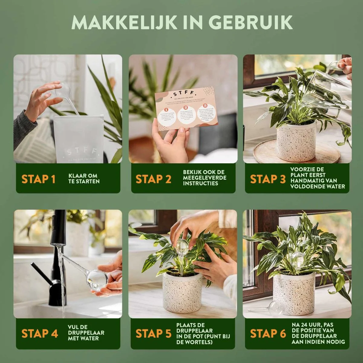 STFF & Co® Waterdruppelaar Voor Planten – Irrigatiesysteem Automatisch Watergeefsysteem – Waterbollen Voor Planten – Bewateringssysteem – 8 Stuks - 5cm 4 STFF & Co® Waterdruppelaar Voor Planten – Irrigatiesysteem Automatisch Watergeefsysteem – Waterbollen Voor Planten – Bewateringssysteem – 8 Stuks - 5cm - Afbeelding 4