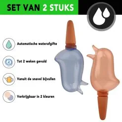 Devos Waterdruppelaar Voor Planten 2 Stuks - Waterbol Kamerplanten - Automatisch Watergeefsysteem - Vogel - Blauw -Bloempotten Verkoop 1200x1200 1200