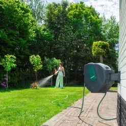 VONROC GARDEN VONROC Automatische Slanghaspel – Incl. 25m Tuinslang, Aansluitslang, Spuitstuk, Koppelingen & Kraanaansluiting -Bloempotten Verkoop 1200x1200 1219