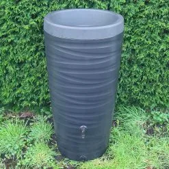 Tuinartikelen.nu Regenton Wave - 240 Liter - Antraciet -Bloempotten Verkoop 1200x1200 1249