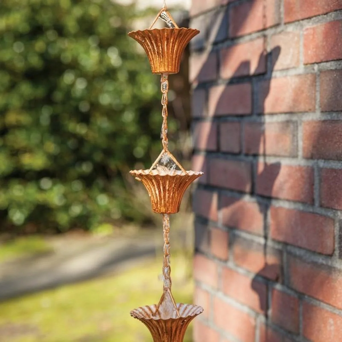 Esschert Design Regenketting 254 Cm Staal Koper 1 Esschert Design Regenketting 254 Cm Staal Koper