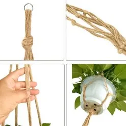 Mycramé 9 Stuks Jute Macrame Plantenhangers - Boho Handgeweven Katoen Hangpot Voor Binnen/Buiten - Hangende Bloempot Met Kralen - Macramé Touw/Koord Hangplant Houder - Bohemian Wandhanger Decoratie - Plant Hanger - Verticale Tuin Bloempothouder Planthanger 14 Mycramé 9 Stuks Jute Macrame Plantenhangers - Boho Handgeweven Katoen Hangpot Voor Binnen/Buiten - Hangende Bloempot Met Kralen - Macramé Touw/Koord Hangplant Houder - Bohemian Wandhanger Decoratie - Plant Hanger - Verticale Tuin Bloempothouder Planthanger -Bloempotten Verkoop 1200x1200 175