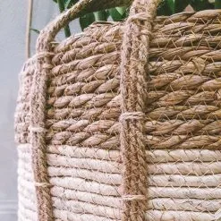 Merkloos Plantenmand 30x22cm Naturel Bruin – Multifunctionele Mand – Handgemaakt – Planten-houder – Planten Accessoires – Planten Mand -Bloempotten Verkoop 1200x1200 199