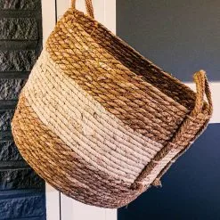 Merkloos Plantenmand 30x22cm Naturel Bruin – Multifunctionele Mand – Handgemaakt – Planten-houder – Planten Accessoires – Planten Mand -Bloempotten Verkoop 1200x1200 200