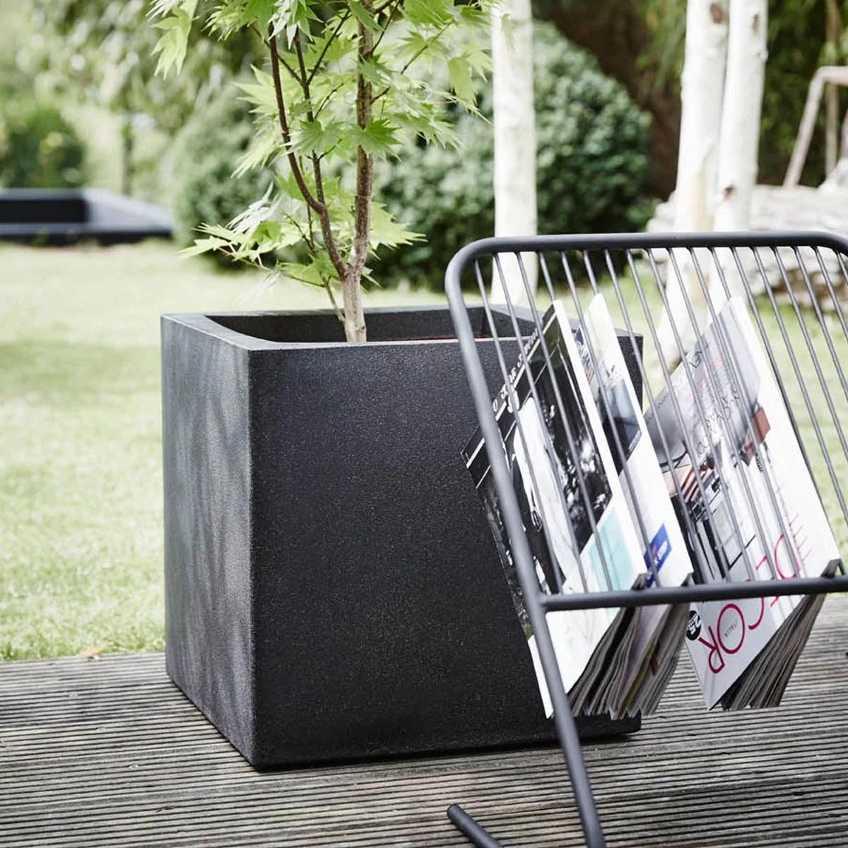 Capi Europe - Bloempot Vierkant Smooth NL - 30x30x30 - Zwart - Voor Binnen En Buiten - KBL902 11 Capi Europe - Bloempot Vierkant Smooth NL - 30x30x30 - Zwart - Voor Binnen En Buiten - KBL902 - Afbeelding 11