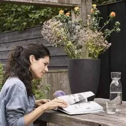 Capi Europe - Vaas Elegant Laag Smooth NL - 26x36 - Zwart - Voor Binnen En Buiten - KBL781 11 Capi Europe - Vaas Elegant Laag Smooth NL - 26x36 - Zwart - Voor Binnen En Buiten - KBL781 -Bloempotten Verkoop 1200x1200 250