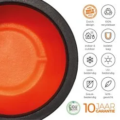 Capi Europe - Vaas Elegant Deluxe Rib NL - 56x84 - Zwart - Voor Binnen En Buiten - KBLR1132 -Bloempotten Verkoop 1200x1200 31