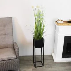 Home&Styling Bloempot - Metaal - Bloemen - Plantenpot - Voor Binnen - Zwart - 70 Cm -Bloempotten Verkoop 1200x1200 335