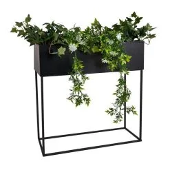 Atmosphera Staande Plantenbak Metaal Zwart 2-delig -Bloempotten Verkoop 1200x1200 370