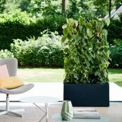 Elho Vivo Matt Finish Lang Wielen 90 - Grote Staande Plantenbak Voor Binnen & Buiten - Gemaakt Van Gereycled Plastic - L 39 X W 88 X H 41 Cm - Zwart -Bloempotten Verkoop 1200x1200 374