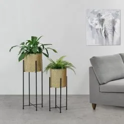 En.casa Bloempot Op Standaard Mol Set Van 2 Zwart En Goud 12 En.casa Bloempot Op Standaard Mol Set Van 2 Zwart En Goud -Bloempotten Verkoop 1200x1200 43