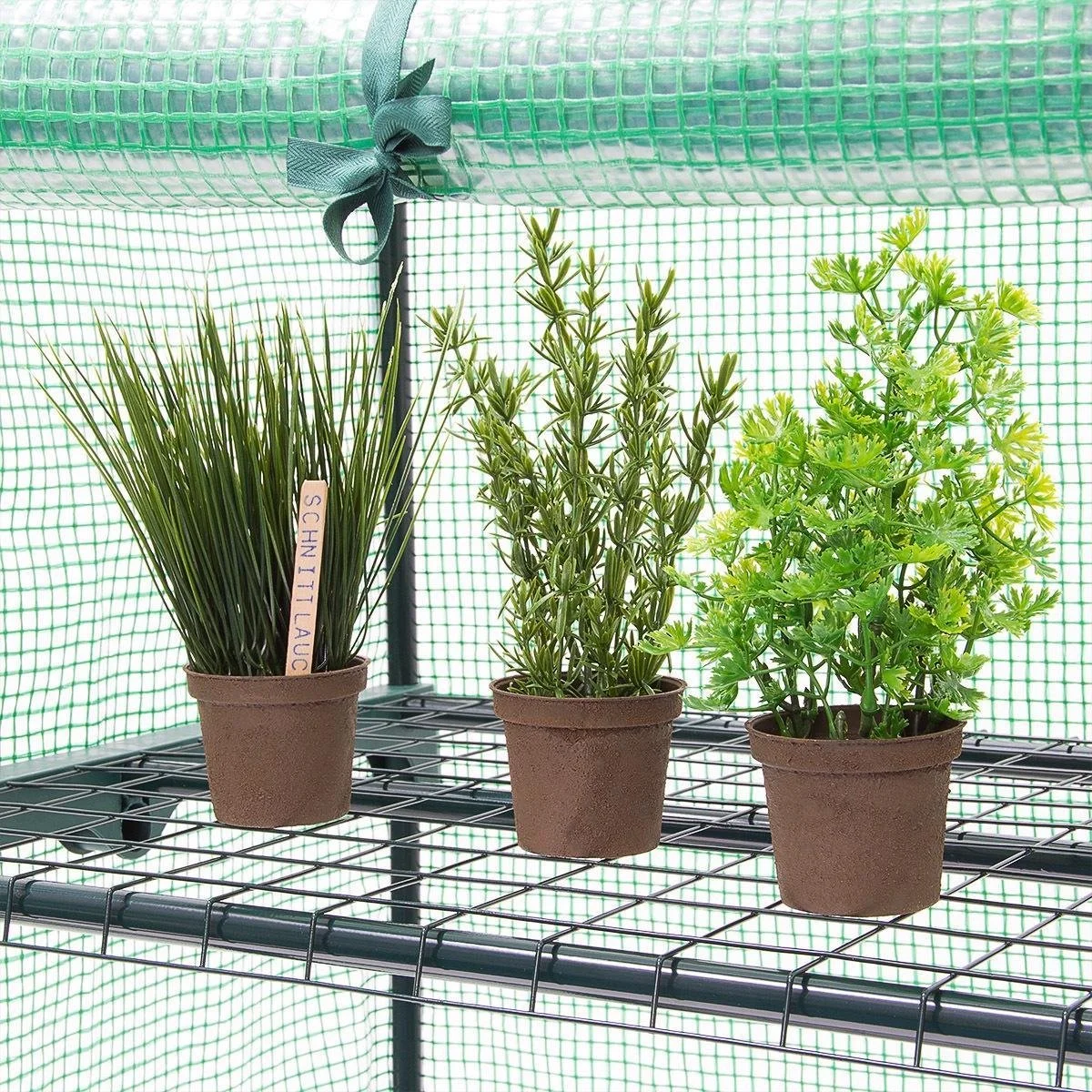 Relaxdays Kas Met Wielen - Tuinkas 3 Etages - Broeikas Kweekkas Tuin / Balkon 130 Cm Hoog - PE 9 Relaxdays Kas Met Wielen - Tuinkas 3 Etages - Broeikas Kweekkas Tuin / Balkon 130 Cm Hoog - PE - Afbeelding 9