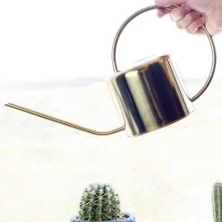 Kikkerland Vintage Gieter - Plantengieter Voor Binnen - Goud - 1,2L - Retro - Metaal -Bloempotten Verkoop 1200x1200 839