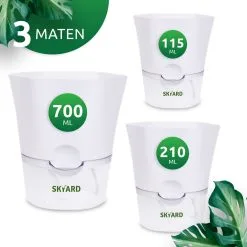 SKYARD® 3 Stuks Zelfwaterende Bloempot Maat M – Milieuvriendelijk Watergeefsysteem Kamerplanten – Zelfwatergevende Pot – Bloempot Met Waterreservoir – Selfwatering Pot – Wit 14 SKYARD® 3 Stuks Zelfwaterende Bloempot Maat M – Milieuvriendelijk Watergeefsysteem Kamerplanten – Zelfwatergevende Pot – Bloempot Met Waterreservoir – Selfwatering Pot – Wit -Bloempotten Verkoop 1200x1200 84