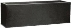 Capi Europe - Bloembak Rechthoek Laag 73x20x20 - Zwart - Bloempot Voor Buiten - FIT961 -Bloempotten Verkoop 1200x475