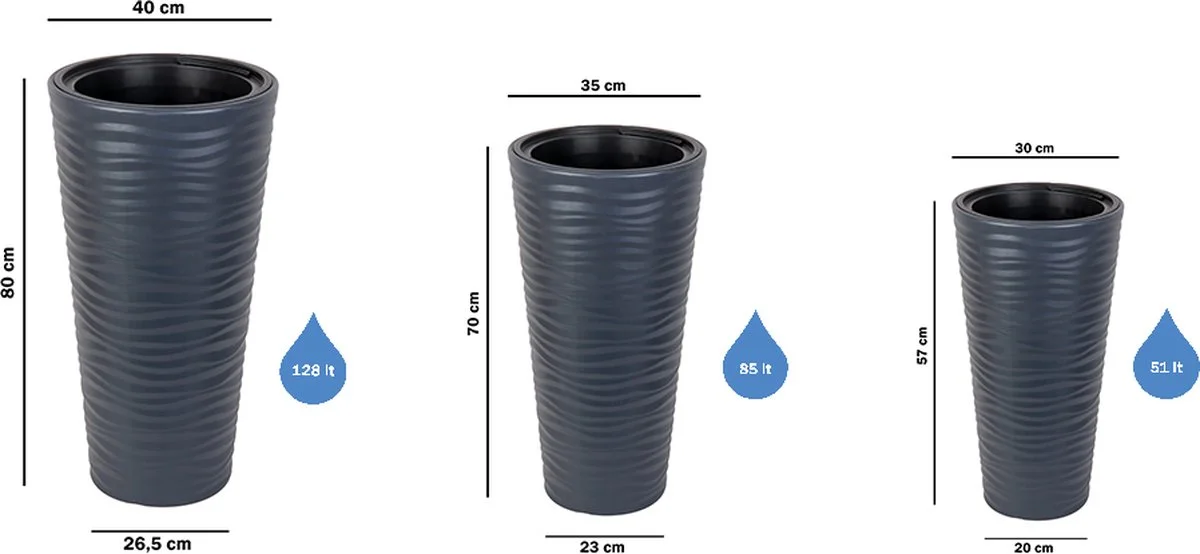 Serinova Lange Bloempot L Vaas Wit 80cm Plantenbak Voor Aan Deur Binnen Buiten 4 Serinova Lange Bloempot L Vaas Wit 80cm Plantenbak Voor Aan Deur Binnen Buiten - Afbeelding 4