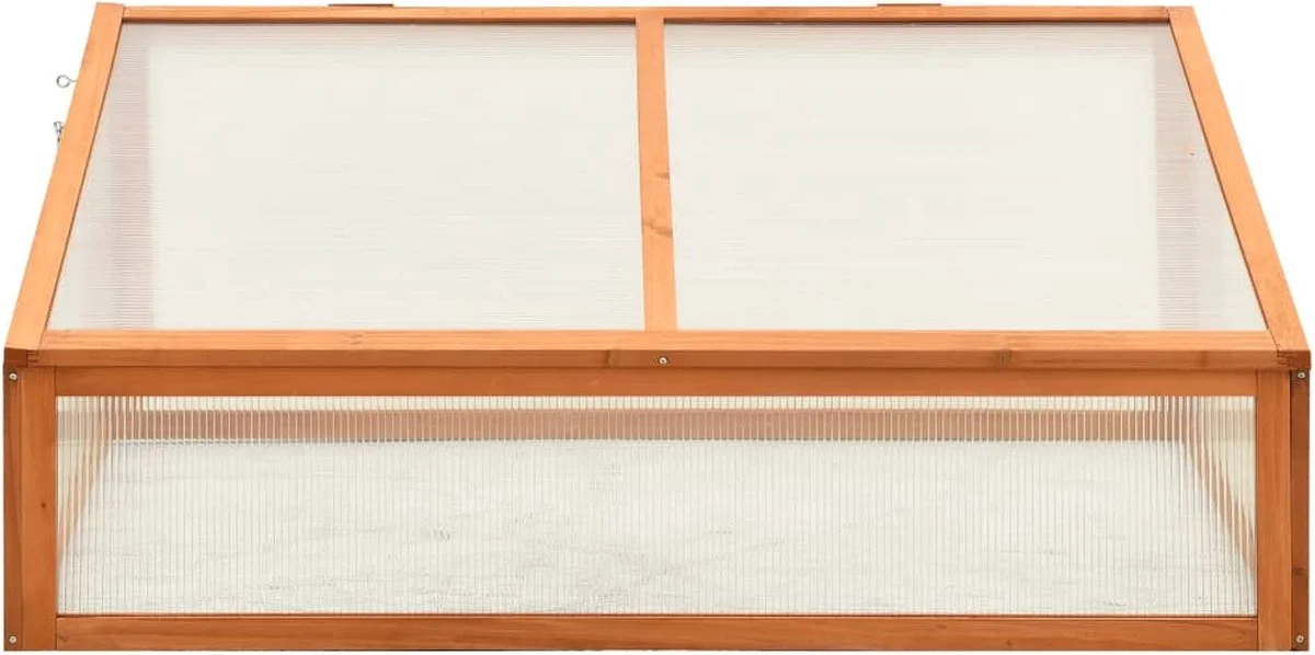 VidaXL Broeikas 100x65x40 Cm Vurenhout 6 VidaXL Broeikas 100x65x40 Cm Vurenhout - Afbeelding 6