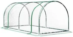 Voorkant 5 Zenzee Tunnelkas - Tuinkas - Kweekkas - Broeikas - Kweektent - Kas - 200 X 100 X 80 Cm - Transparant