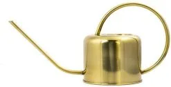 CKB Ltd Gieter - Goud - 1 Liter - Retro - Gietertje - Kleine Gieter Voor Binnen En Buiten - 1 Liter - Plantengieter Tuingieter Bloemengieter Mini Klein Metaal Binnenplantjes Gietertjes Tuingieters Vintage Kamerplanten Buitengieter Binnenshuis