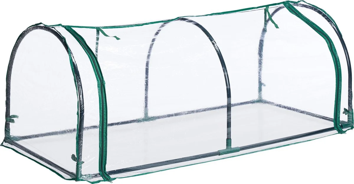 Relaxdays Kweekkas Tunnel Met Raam - Kleine Tuinkas - Ronde Broeikas - Kunststof Hobbykas 8 Relaxdays Kweekkas Tunnel Met Raam - Kleine Tuinkas - Ronde Broeikas - Kunststof Hobbykas - Afbeelding 8