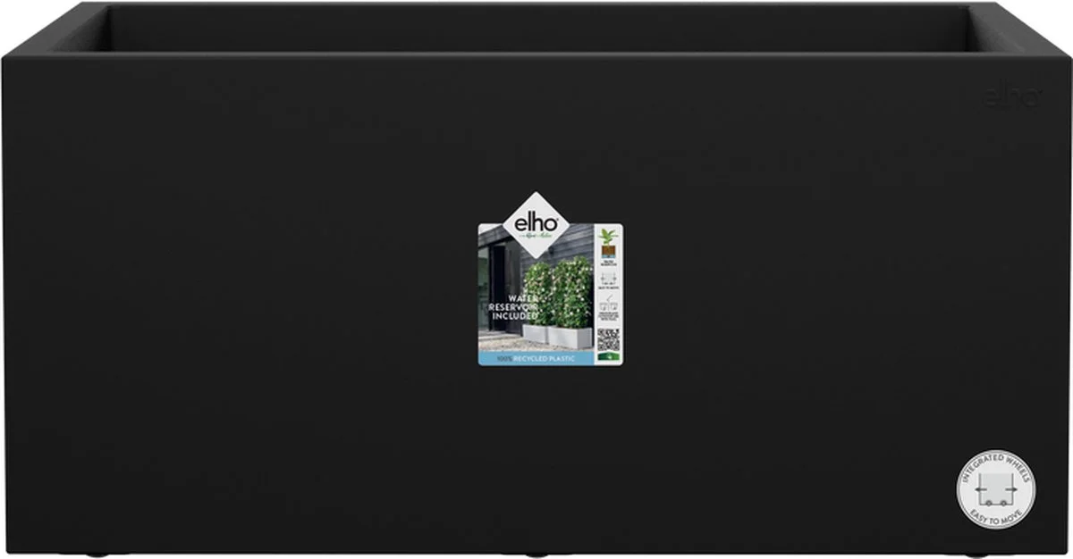 Elho Vivo Next Lang 60 - Bloempot Voor Binnen & Buiten - Ø 59.0 X H 29.2 Cm - Zwart/Living Black 7 Elho Vivo Next Lang 60 - Bloempot Voor Binnen & Buiten - Ø 59.0 X H 29.2 Cm - Zwart/Living Black - Afbeelding 7